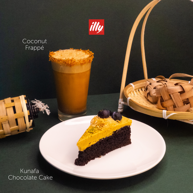 Raya Key Visual Coconut Frappe & Kunafa Cake